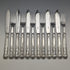 Circa 1930 British Vintage Silver Plated Fish Cutlery 6 Pair Set Hukin & Heath